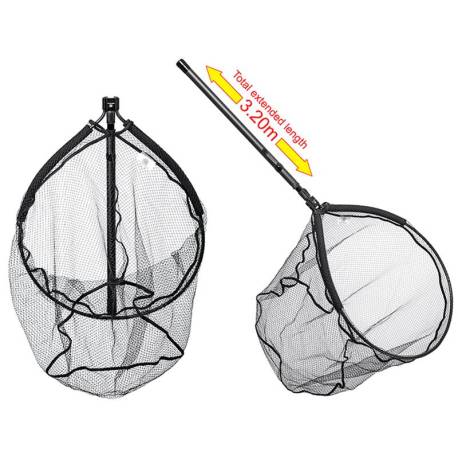 Minciog RTB Full Carbon Landing Net Black Telescopic Handle 320cm