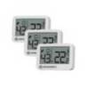 Set 3 statii meteo BRESSER Tempy 7000050, termometru, higrometru, alb