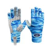 Manusi Flying Fisherman Sunbandit Pro Series Gloves Blue Water