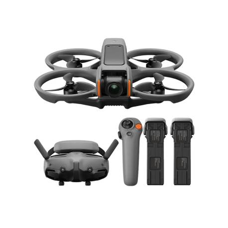 Kit drona DJI Avata 2 Fly More Combo, cu 3 baterii