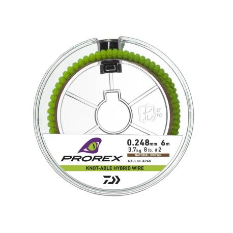 Leader DAIWA PROREX HYBRID KNOTABLE WIRE 0.248mm, 3.7kg, 6m, maro