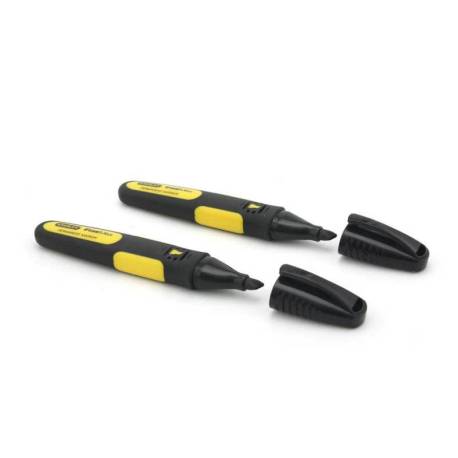 Marker permanent negru STANLEY 0-47-314 FaTmax, cu varf lat