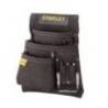 Suport din piele pentru centura STANLEY STST1-80114, 3 buzunare pentru scule