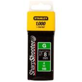 Capse 5/16 pentru aplicatii profesionale STANLEY 1-TRA705T, 8mm, 1000 buc tip G 4/11/140, blister