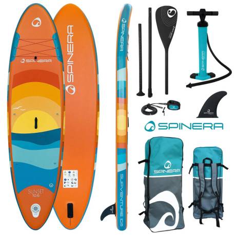 Pachet placa SUP gonflabila SPINERA Supventure Sunset 10.6 - 320x80x15cm