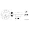 Telecomanda cu fir AQUATIC WR6, IP65