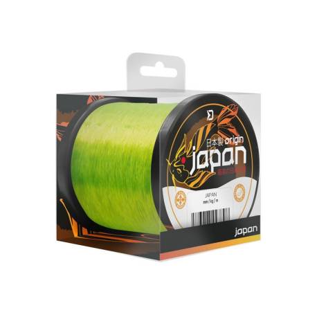 Fir monofilament DELPHIN JAPAN Origin Galben fluo, 0.261mm, 5.37kg, 300m