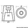 Anod conic din zinc pentru axul elicei Ø 25 mm