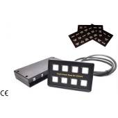 Panoul electric impermeabil cu 8 comutatoare LED tactile, 12/24V