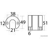 Aluminium leg anode for Bravo/Blackhawk