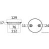 Aluminium flange anode for Verado