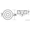 Magnesium washer 24x6.5