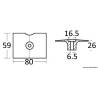 Magnesium anode 9.5/15 HP 2-stroke