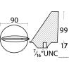 Anod de sacrificiu din zinc pentru stern drive Mercruiser