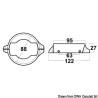 Volvo Penta plate to adapt 2-pcs