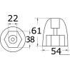 Anod de zinc pentru Mercruiser Bravo III