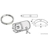 Kit 3 anozi de aluminiu pentru ax elice cu 3 pale pentru Volvo Sail Drive