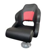 Scaun barca MYBOAT Bucket Seat Black Red, 62x62x52cm