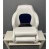 Scaun barca MYBOAT Bucket Seat Captain's Chair White and Blue Navy, 60x52x37-66cm